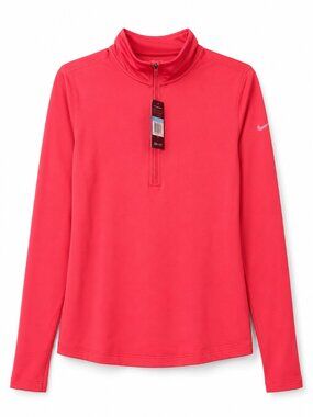 NWT Nike Pro Warm Dri-FIT Half Zip Pullover Women’s M Pink